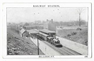 Essex Railway Station Billericay Vintage Postcard 25.  10