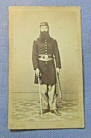 Cdv - Armed Officer - 3rd York Infantry