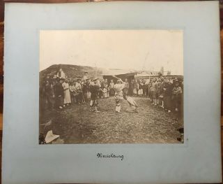 4 Antique Photos Boxer Rebellion Execution Hong Mandl & Co Tientsin China