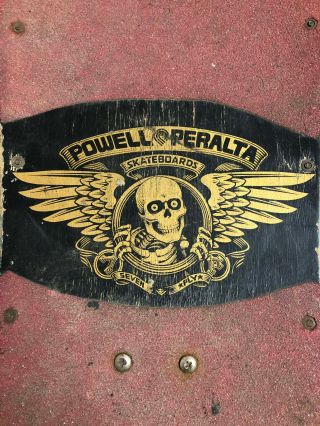 Vintage 1980s Powell Peralta Mike McGill SKULL SNAKE Rare Skateboard 4