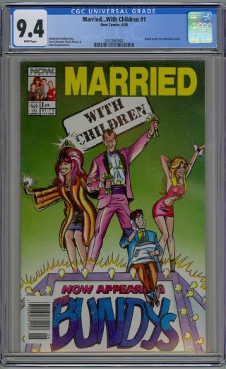 Married.  With Children 1 Cgc 9.  4 Nm Wp Now Comics 1990 Al Bundy & Hit Tv Show