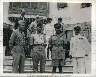 1943 Press Photo Allied Military World War Ii Leaders After Meeting In Tunisia