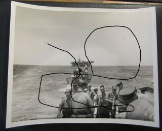 Ww2 Era 1945 Rare Photo U - Boat,  U - Boot,  U - 505 With Uss Guadalcanal 5