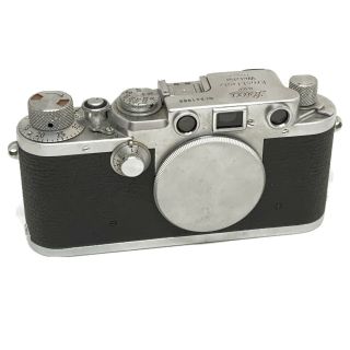 Leica Iiif Black Dial Vintage 35mm Rangefinder Film Camera Ltm Screw German