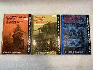 Motorcycles Volkswagens Trucks Of Wehrmacht Photo Chronicle Book Ww2 German Army