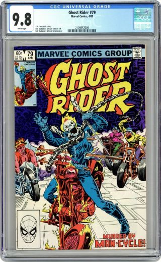 Ghost Rider 79 Cgc 9.  8 1983 2109957009