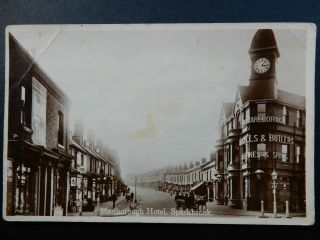 Marlborough Hotel Sparkbrook Birmingham Vintage Postcard Rppc Ref:10/19