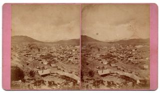 Co Colorado Nevadaville Ghost Town Mining Gilpin County Shipler Stereoview Photo