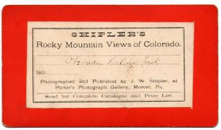 CO Colorado Nevadaville Ghost Town Mining Gilpin County Shipler Stereoview Photo 2
