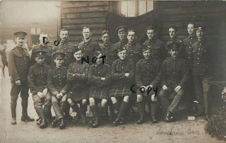 Ww1 Soldier Group Pow Prisoners Of War Munster Germany Canadian Gordons Seaforth