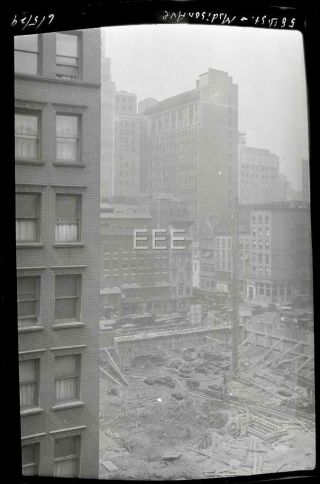 1929 58th St @ Madison Av Manhattan York City Nyc Old Photo Negative T175