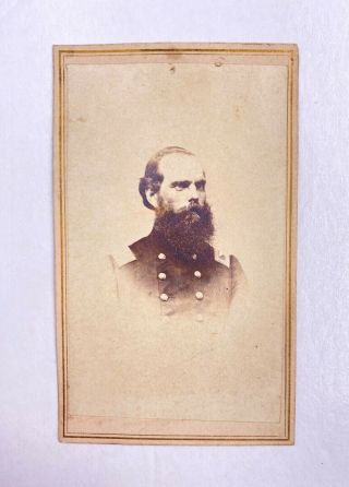 Rare Civil War Union Colonel Silas Richmond 3rd & 58th Mass Vol Signed Cdv Photo