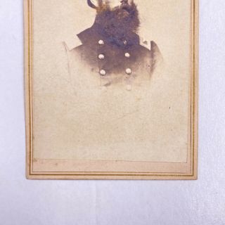 RARE Civil War Union Colonel Silas Richmond 3rd & 58th Mass Vol SIGNED CDV Photo 3