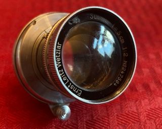 Vintage Leica 1935 Summar 5cm F2 Collapsible Screw - Mount Lens Very Good