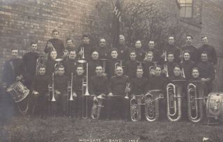 Old Photo Salvation Army Uniform Band Musical Instrument Highgate 1920s Sb1