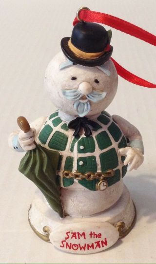 Sam The Snowman From Rudolph Misfit Toys Christmas Ornament