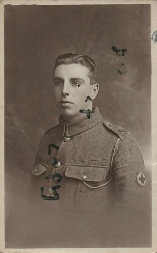 Ww1 Soldier Pte North Midland Royal Army Medical Corps Ramc Luton