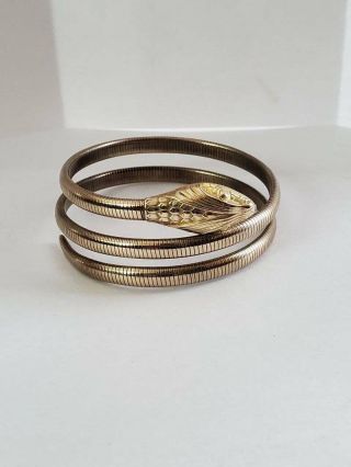 Vintage Forstner 1/20 12k Gold Filled Snake Coil Bracelet