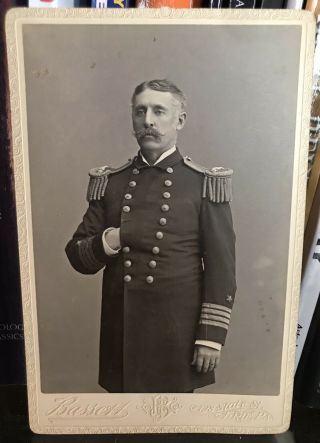 1800s Us Navy Captain Charles Gridley Civil War Cdv Uss Olympia Photograph Read