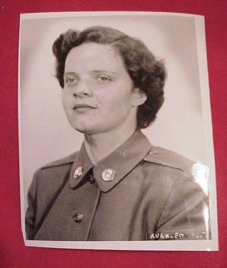 Vintage Post War Ww2 Wwii U S Army Wac Woman Uniform Photograph Picture