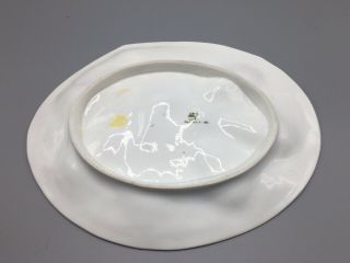 Antique Union Porcelain (UPW) Large Clam Shape Oyster Plate c 19th Century 2