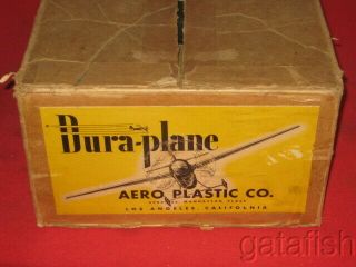 Vintage 1946 Aero Plastic Dura - Plane 26 " C/l Arf Model Airplane Kit Wextra Wings