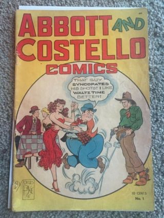 Rare 1948 Golden Age Abbott And Costello Comics 1 Complete