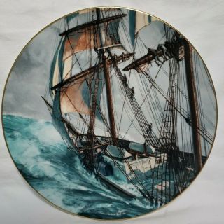 Royal Doulton Collector Plate " Rounding The Horn " By John Stobart 1978