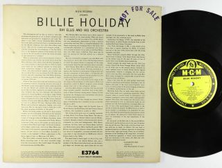 Billie Holiday - S/T LP - MGM - E3764 Mono DG VG, 2