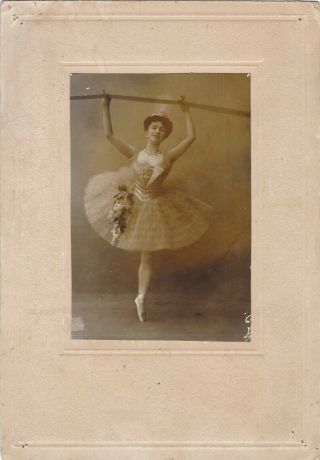 Mathilde Kschessinska Ballerina Imp.  Theater Ballet Dancer Russia Antique Photo