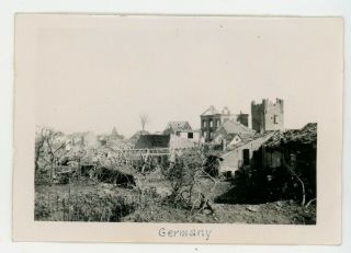 Ww2 Photograph 1945 France Germany Remagen Erlangen Road Street Damage Photo