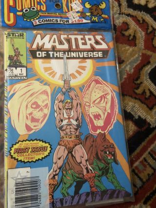 3 Pack Masters Of The Universe 1,  2,  3 Marvel Star Comics
