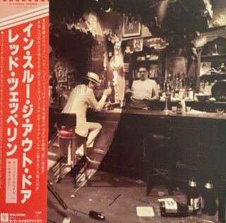 With Obi Insert Led Zeppelin In Through The Out Door Japan Lp Vinyl P - 10726n Ex