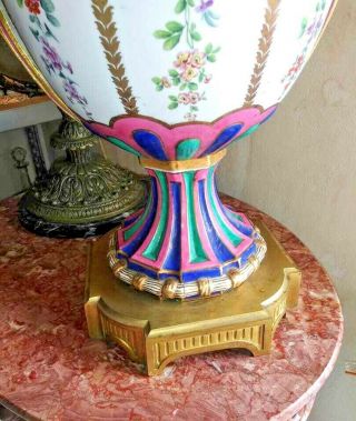 Vintage French Old Paris Huge Porcelain and Bronze Urn,  XIX C. 6