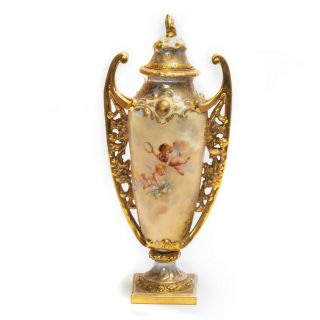 Exceptional Antique Royal Vienna Hand Painted Vase 4