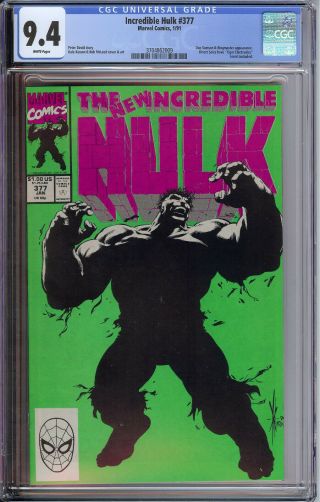 Incredible Hulk 377 Cgc 9.  4 Wp 1st Print