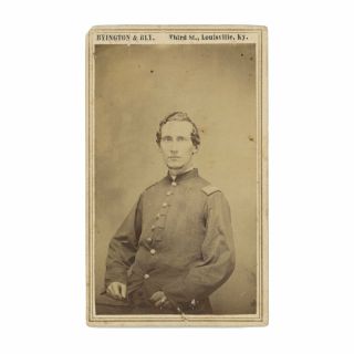 Civil War Cdv Of Union Captain,  By Byington & Bly,  Louisville,  Kentucky