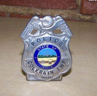 Obsolete Vintage Colerain Twp (cincinnati) Ohio Police Badge Retired Estate,