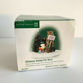 Dept 56 North Pole Series Chimney Sweep For Hire 56843