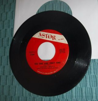 Johnny Wells - Lonely Moon - Astor 1001 - 1959 Pressing 7 " Vinyl Record