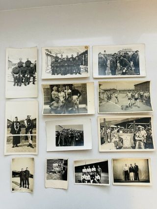 12 Rare Old Ww2 Military Pow Camp Stalag Xiii Prisoner Group Postcards & Photos