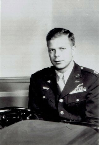 1945 Press Photo Us Army Ace Fighter Pilot Major Richard Bong In Uniform Ww2