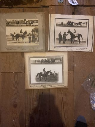 Rare Antique Tropical Park Horse Race Track Miami Florida Ww2 Snapshot Photos
