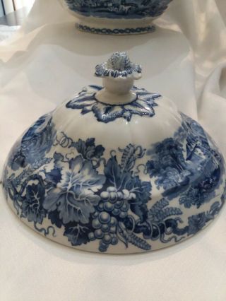 Antique British Scenery Booths Silicon China England Soup Tureen 5