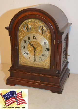 Restored Seldom Seen Seth Thomas Antique 8 Bell Sonora Chime Clock No.  2000 - 1914