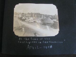 Vintage Photograph Photo Album 1906 - 09 San Francisco Earthquake,  Vermont,  Calif.