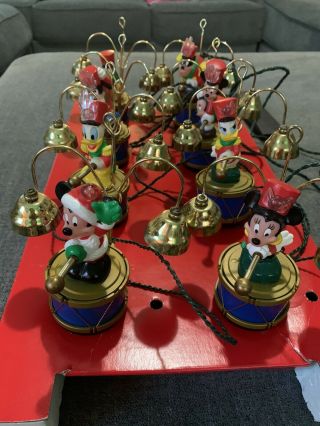 Vintage 1992 Mr Christmas Disney Mickey’s Marching Band Musical Bells 35 Carols