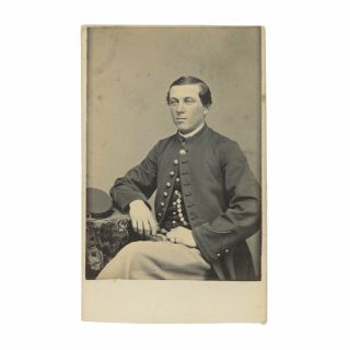 Late - Civil War Cdv Of Massachusetts Infantryman By D.  W.  Bowdoin,  Salem