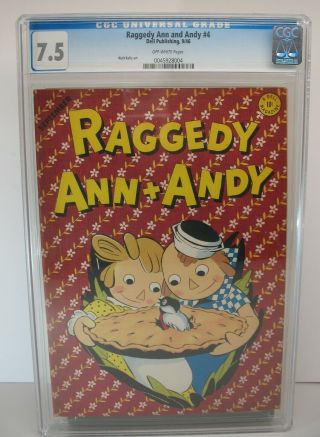 Vtg Dell Raggedy Ann And Andy Comics 4 09/1946 Cgc 7.  5 Vf - 0045928004