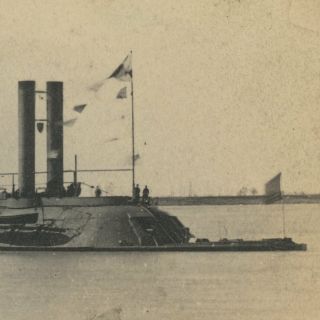 Rare Civil War CDV of Navy Ironclad Ram USS Lafayette,  by A D Lytle,  Baton Rouge 2